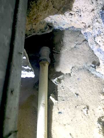 Slab leak repaired in Palm Beach County.